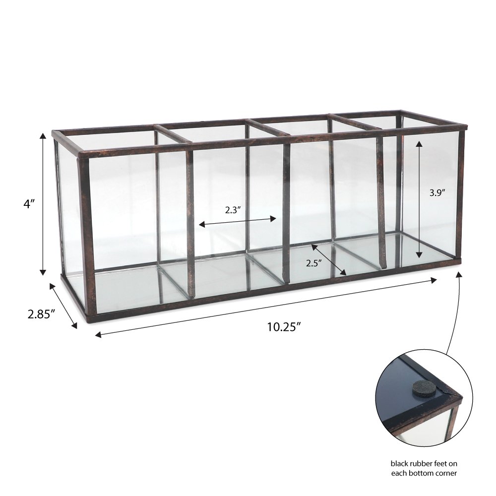 Isaac Jacobs 6-Compartment Rotating Makeup Brush Holder, 360 Degree Ac –  Isaac Jacobs International