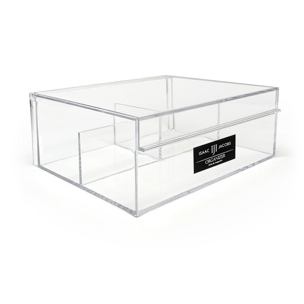 Isaac Jacobs 6-Tray Clear Acrylic Organizer Set, (Six Individual