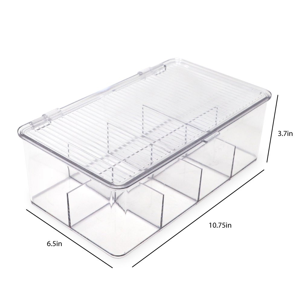 Craft Storage Box with Lid and Removable Tray (10 x 6 x 5.75 in), PACK -  Kroger