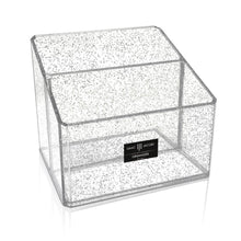 Isaac Jacobs Clear Acrylic Organizer, Remote Holder & Multi-Functional Makeup, Brush, Pen & Pencil Storage Solution, for The Home, Bathroom, Office, Child’s Desk