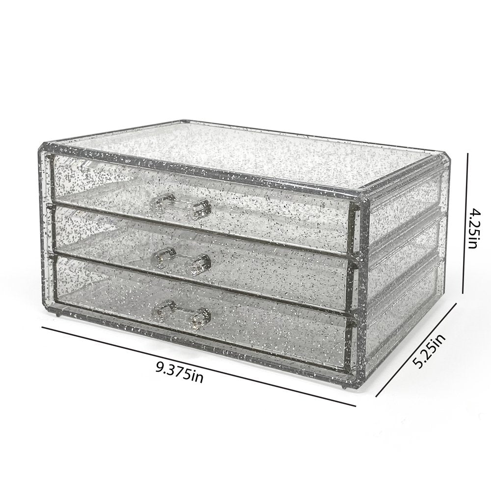 GN109 3 Drawer Hair Accessory Containers Stackable Acrylic Jewelry