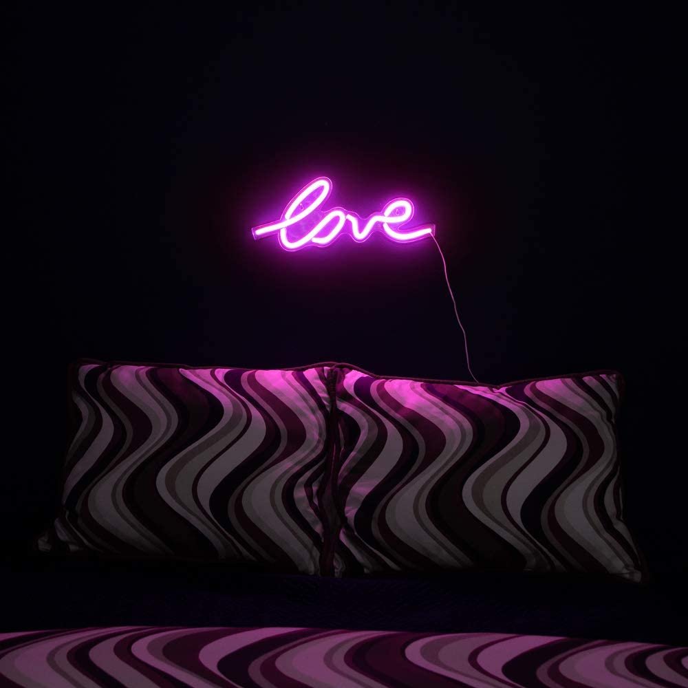 Pink room with Louis Vuitton Sign <3  I believe in pink, Everything pink,  Neon pink