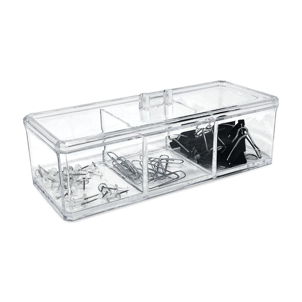 3 Pack Stackable Makeup Organizer and Storage, Acrylic Organizers